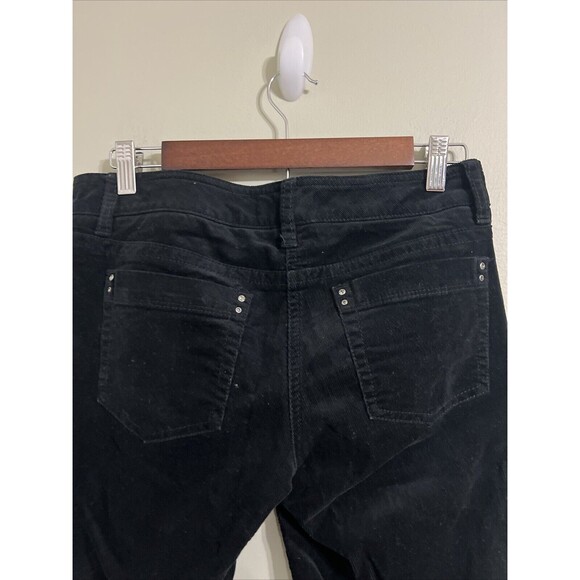 White House Black Market Black Slim Leg Pants Women's Size 2R 99%cotton - Picture 6 of 11